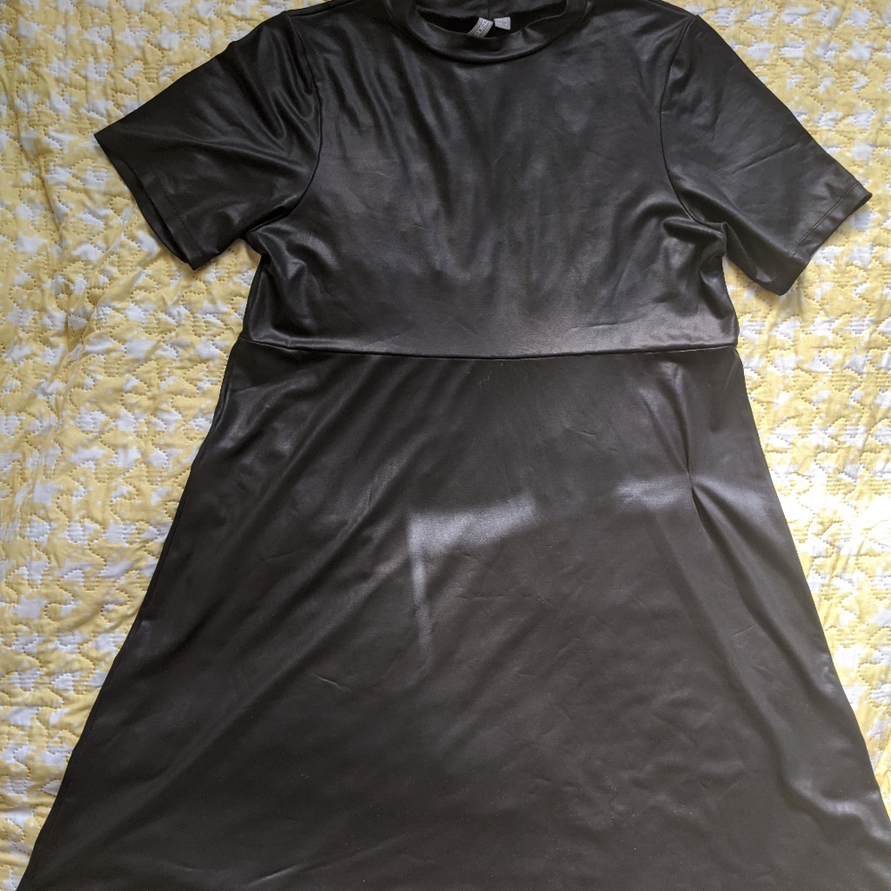 ASOS leather look dress US 4